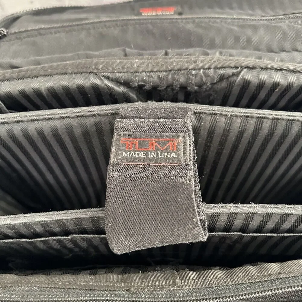 Tumi Alpha Ballistic Briefpack Nylon Canvas Laptop Organizer Briefcase Backpack